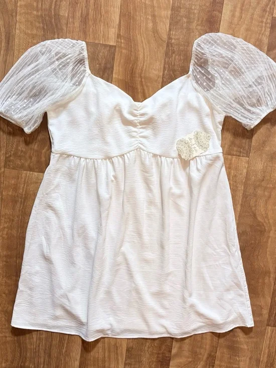 Altar'd State Natalie Dress Sweetheart Tie A-Line Short Dress Size Large NWT - Picture 3 of 9